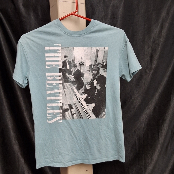 The Beatles Blue Short Sleeve Tee - Picture 1 of 6